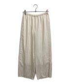 theoryセオリー）の古着「Washed Stripe Slit Pull On Pant」｜アイボリー