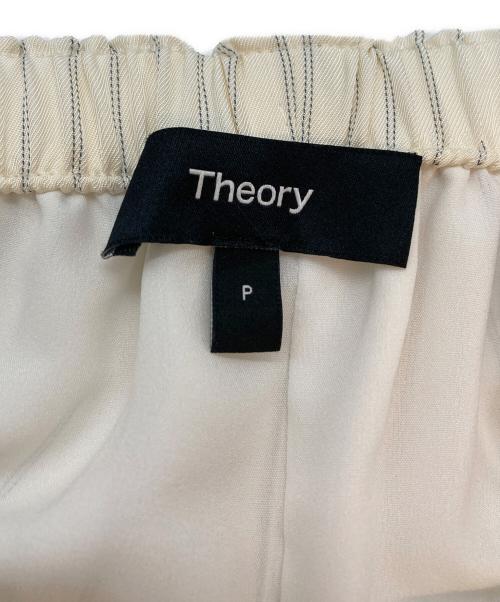 theory（セオリー）theory (セオリー) Washed Stripe Slit Pull On Pant アイボリー サイズ:SIZE P 未使用品の古着・服飾アイテム