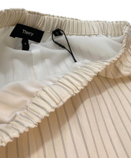 theory（セオリー）theory (セオリー) Washed Stripe Slit Pull On Pant アイボリー サイズ:SIZE P 未使用品の古着・服飾アイテム