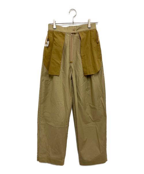 suadeo（スアデオ）suadeo (スアデオ) ラップ風チノパンツ ベージュ サイズ:SIZE 40の古着・服飾アイテム