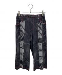PLEATS PLEASE（プリーツプリーズ）の古着「10AW プリントプリーツパンツ」｜グレー