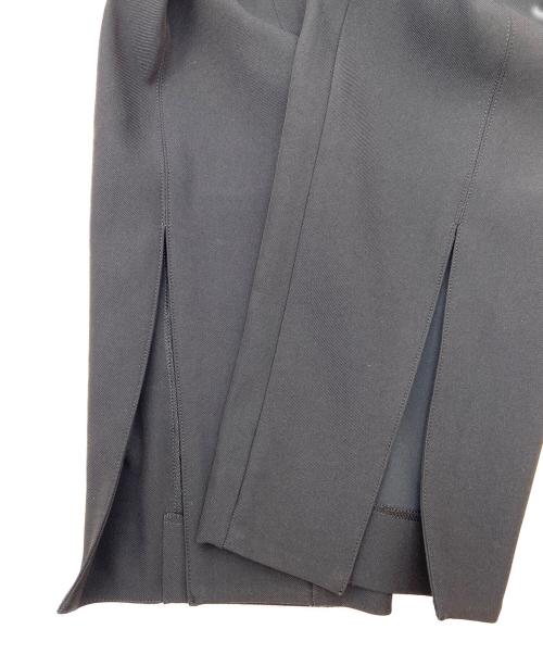 LE PHIL（ル フィル）LE PHIL (ル フィル) 2WAYツイルフロントスリットパンツ ブラック サイズ:2の古着・服飾アイテム