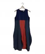 HeRIN.CYEヘリンドットサイ）の古着「Ponte docking wave dress」｜ネイビー