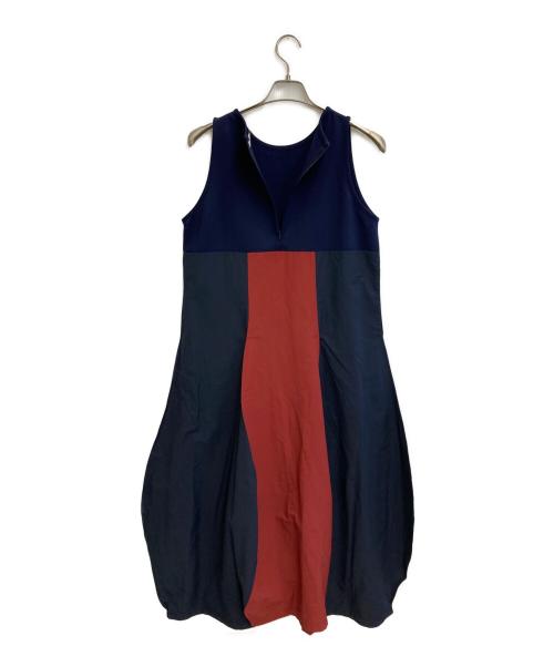 HeRIN.CYE（ヘリンドットサイ）HeRIN.CYE (ヘリンドットサイ) Ponte docking wave dress ネイビー サイズ:SIZE 38の古着・服飾アイテム