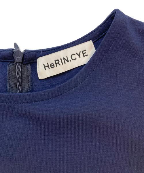 HeRIN.CYE（ヘリンドットサイ）HeRIN.CYE (ヘリンドットサイ) Ponte docking wave dress ネイビー サイズ:SIZE 38の古着・服飾アイテム