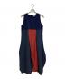 HeRIN.CYE（ヘリンドットサイ）の古着「Ponte docking wave dress」｜ネイビー