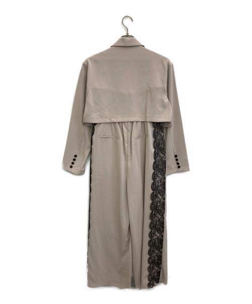 ANDRESD（アンドレスド）ANDRESD (アンドレスド) サイドレースオールインワンドレス グレージュ サイズ:SIZE M 未使用品の古着・服飾アイテム