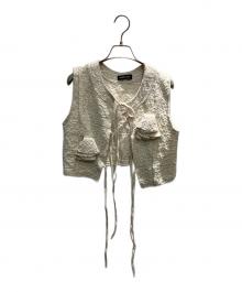 MAISON SPECIAL（メゾンスペシャル）の古着「Flower Rustic Tops」｜ベージュ