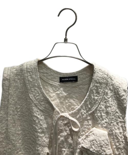 MAISON SPECIAL（メゾンスペシャル）MAISON SPECIAL (メゾンスペシャル) Flower Rustic Tops ベージュ サイズ:Freeの古着・服飾アイテム