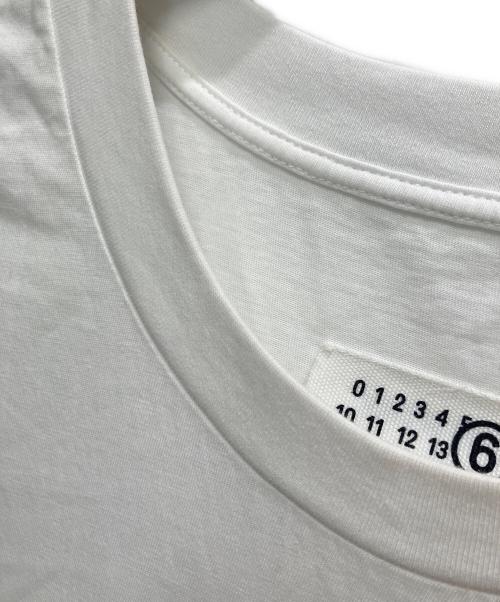 MM6 Maison Margiela（エムエムシックスメゾンマルジェラ）MM6 Maison Margiela (エムエムシックスメゾンマルジェラ) Tシャツ ホワイト サイズ:Lの古着・服飾アイテム