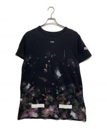 OFFWHITE（オフホワイト）の古着「ギャラクシーブラッシュTシャツ」｜ブラック