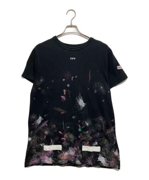 OFFWHITE（オフホワイト）OFFWHITE (オフホワイト) ギャラクシーブラッシュTシャツ ブラック サイズ:XSの古着・服飾アイテム