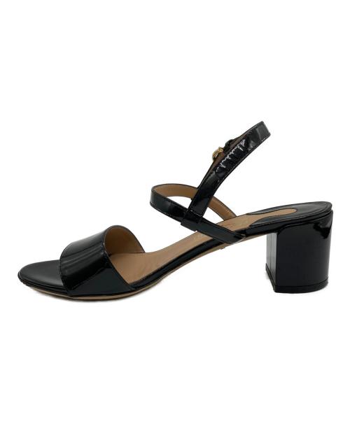 Salvatore Ferragamo（サルヴァトーレ フェラガモ）Salvatore Ferragamo (サルヴァトーレ フェラガモ) パテントレザーサンダル ブラック サイズ:SIZE 8の古着・服飾アイテム