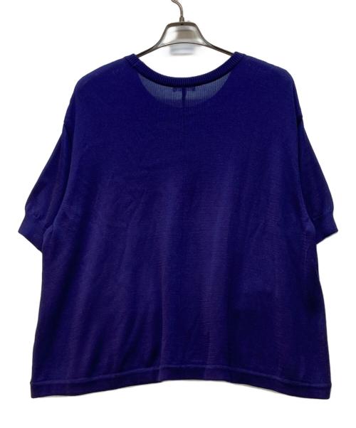 BALENCIAGA（バレンシアガ）BALENCIAGA (バレンシアガ) 半袖ニット パープル サイズ:38の古着・服飾アイテム