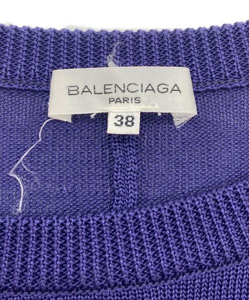 BALENCIAGA（バレンシアガ）BALENCIAGA (バレンシアガ) 半袖ニット パープル サイズ:38の古着・服飾アイテム
