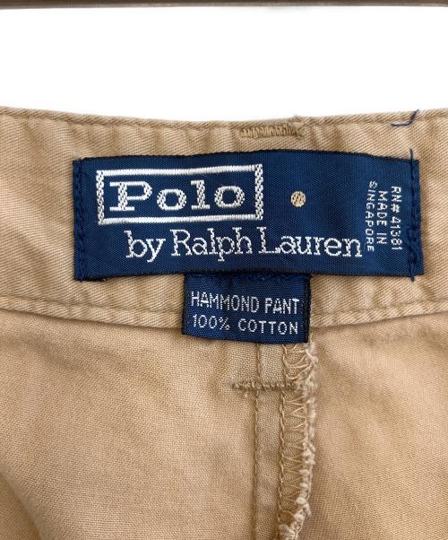 POLO RALPH LAUREN（ポロ・ラルフローレン）POLO RALPH LAUREN (ポロ・ラルフローレン) HAMMOND PANT ベージュ サイズ:SIZE 81cm (W32)の古着・服飾アイテム