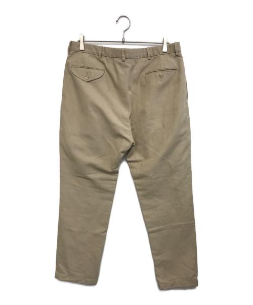 POLO RALPH LAUREN（ポロ・ラルフローレン）POLO RALPH LAUREN (ポロ・ラルフローレン) リネンコットン 2タックトラウザーズ ベージュ サイズ:91cm (W36)の古着・服飾アイテム