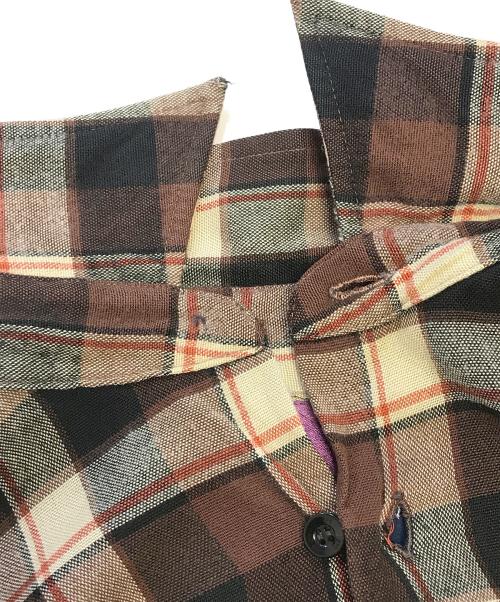 ARROW（アロー）ARROW (アロー) チェックシャツ ブラウン サイズ:表記なしの古着・服飾アイテム