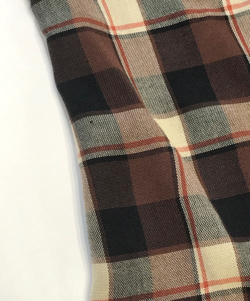 ARROW（アロー）ARROW (アロー) チェックシャツ ブラウン サイズ:表記なしの古着・服飾アイテム