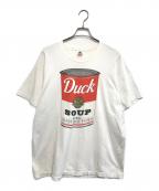 FRUIT OF THE LOOMフルーツオブザルーム）の古着「Duck SOUPプリントTシャツ」｜ホワイト