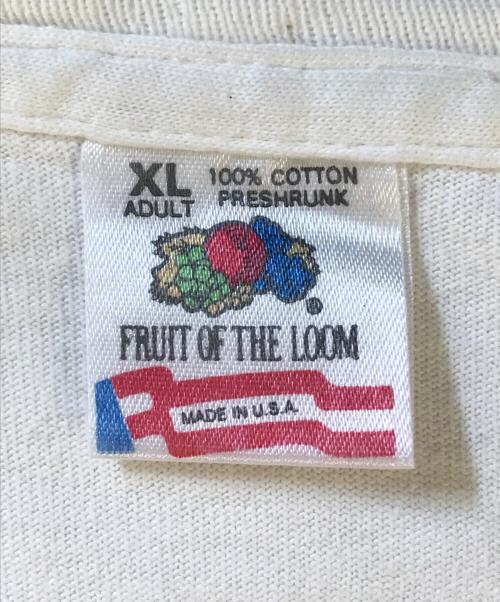FRUIT OF THE LOOM（フルーツオブザルーム）FRUIT OF THE LOOM (フルーツオブザルーム) Duck SOUPプリントTシャツ ホワイト サイズ:XLの古着・服飾アイテム