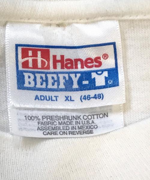 Hanes（ヘインズ）Hanes (ヘインズ) アートTシャツ ホワイト サイズ:XLの古着・服飾アイテム