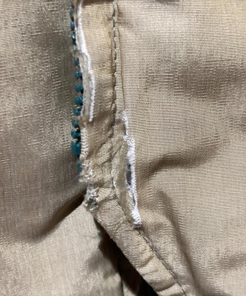 Eddie Bauer（エディーバウアー）Eddie Bauer (エディーバウアー) リバーシブルダウンベスト グリーン×ベージュ サイズ:不明の古着・服飾アイテム