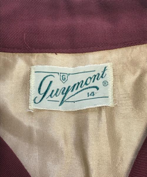 guymont（ガイモント）guymont (ガイモント) レーヨンギャバジンシャツ バーガンディー サイズ:14の古着・服飾アイテム