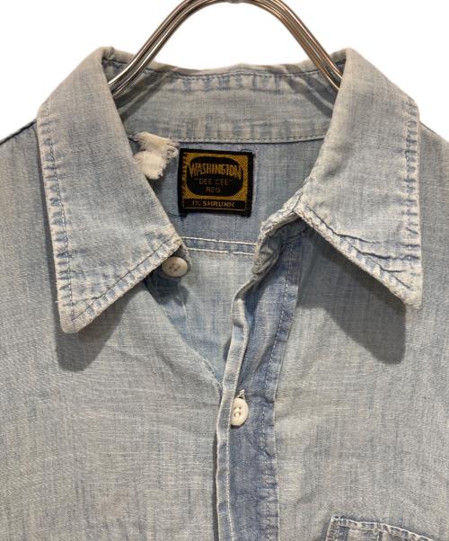 WASHINGTON DEE CEE（ワシントンディーシー）WASHINGTON DEE CEE (ワシントンディーシー) シャンブレーシャツ ブルー サイズ:不明の古着・服飾アイテム
