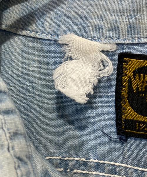 WASHINGTON DEE CEE（ワシントンディーシー）WASHINGTON DEE CEE (ワシントンディーシー) シャンブレーシャツ ブルー サイズ:不明の古着・服飾アイテム