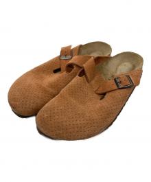 BIRKENSTOCK（ビルケンシュトック）の古着「Boston スエード レザー エンボス」｜オレンジ