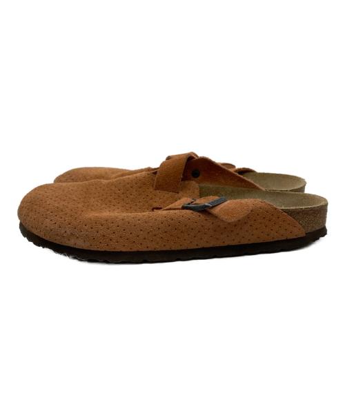 BIRKENSTOCK（ビルケンシュトック）BIRKENSTOCK (ビルケンシュトック) Boston スエード レザー エンボス オレンジ サイズ:28cmの古着・服飾アイテム