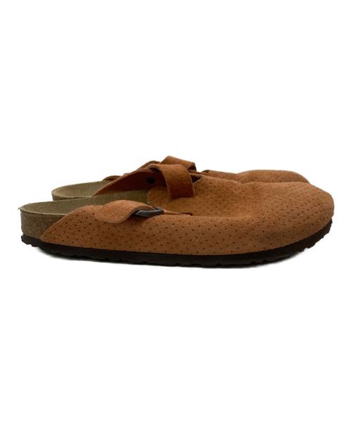 BIRKENSTOCK（ビルケンシュトック）BIRKENSTOCK (ビルケンシュトック) Boston スエード レザー エンボス オレンジ サイズ:28cmの古着・服飾アイテム