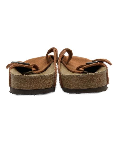 BIRKENSTOCK（ビルケンシュトック）BIRKENSTOCK (ビルケンシュトック) Boston スエード レザー エンボス オレンジ サイズ:28cmの古着・服飾アイテム