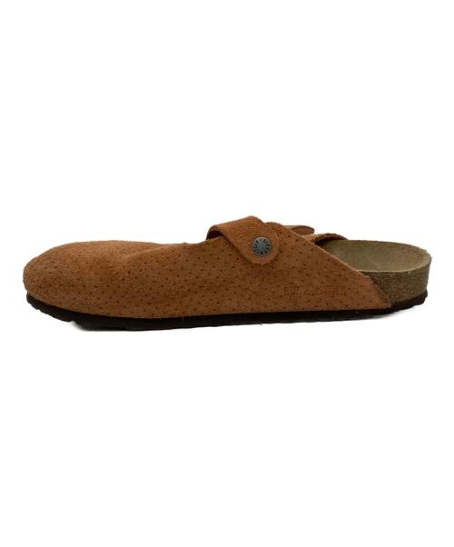 BIRKENSTOCK（ビルケンシュトック）BIRKENSTOCK (ビルケンシュトック) Boston スエード レザー エンボス オレンジ サイズ:28cmの古着・服飾アイテム