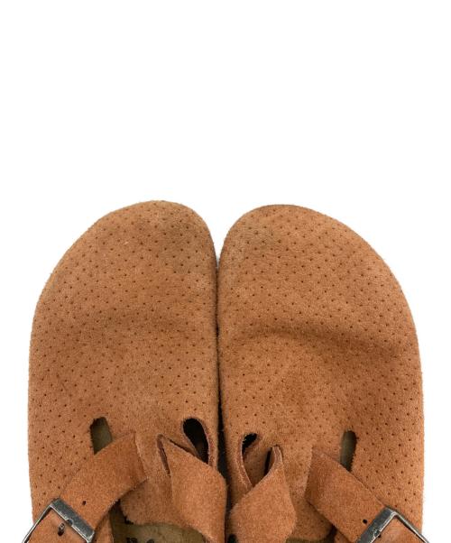BIRKENSTOCK（ビルケンシュトック）BIRKENSTOCK (ビルケンシュトック) Boston スエード レザー エンボス オレンジ サイズ:28cmの古着・服飾アイテム