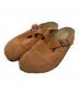 BIRKENSTOCK（ビルケンシュトック）の古着「Boston スエード レザー エンボス」｜オレンジ