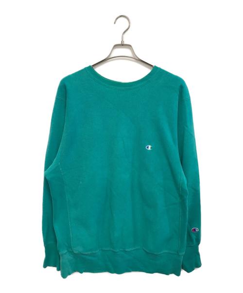 Champion（チャンピオン）Champion (チャンピオン) ロゴ刺繍スウェット グリーン サイズ:XLの古着・服飾アイテム