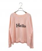 MADISON BLUEマディソンブルー）の古着「別注 HELLO SWEAT」｜ピンク