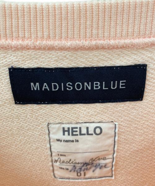 MADISON BLUE（マディソンブルー）MADISON BLUE (マディソンブルー) 別注 HELLO SWEAT ピンク サイズ:01（S）の古着・服飾アイテム