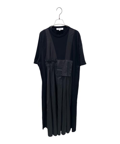 ENFOLD（エンフォルド）ENFOLD (エンフォルド) FAKE-LAYERED DRESS ブラック サイズ:38の古着・服飾アイテム
