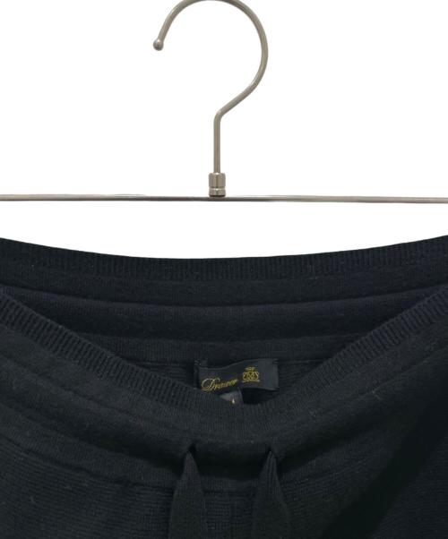 DRAWER（ドゥロワー）DRAWER (ドゥロワー) 14Gウールカシミヤ ミラノ編み ニットパンツ ブラック サイズ:1の古着・服飾アイテム