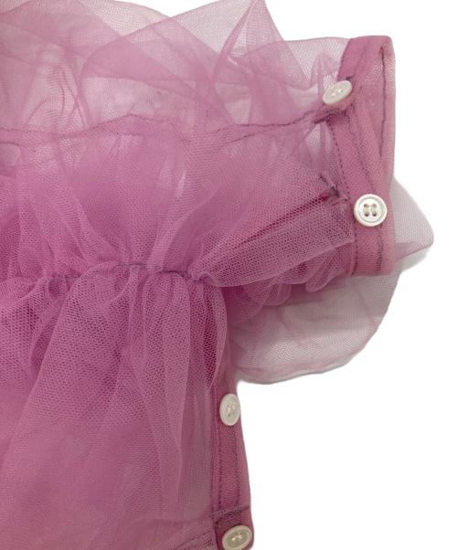 noir kei ninomiya（ノワール ケイ ニノミヤ）noir kei ninomiya (ノワール ケイ ニノミヤ) Tulle Ruffle Harness/チュールハーネス ブラック×ピンク サイズ:freeの古着・服飾アイテム