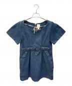 patouパトゥ）の古着「Bow denim minidress」｜インディゴ