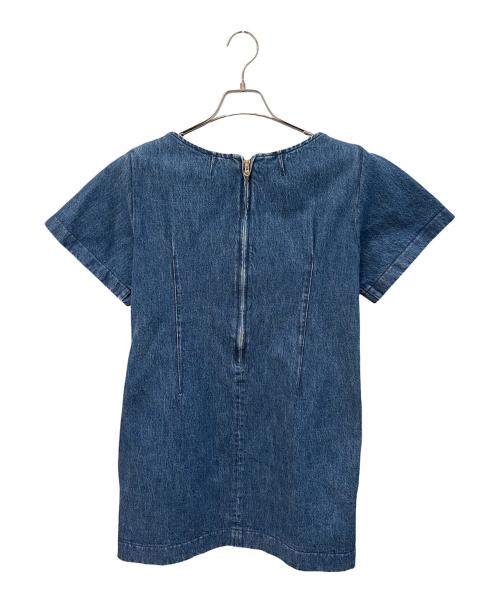 patou（パトゥ）patou (パトゥ) Bow denim minidress インディゴ サイズ:36の古着・服飾アイテム