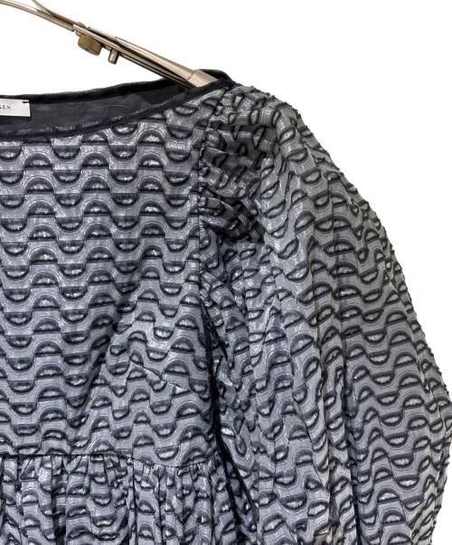 CECILIE BAHNSEN（セシリーバンセン）CECILIE BAHNSEN (セシリーバンセン) HEIDI TOP グレー サイズ:UK8の古着・服飾アイテム