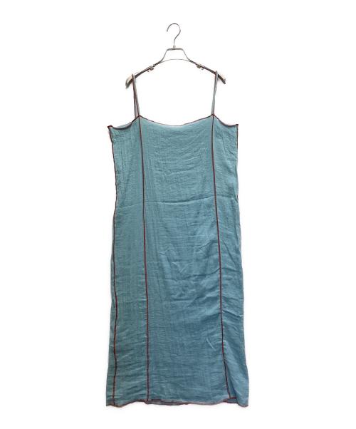 BASERANGE（ベースレンジ）BASERANGE (ベースレンジ) SHOK SLIP DRESS ブルー サイズ:Sの古着・服飾アイテム