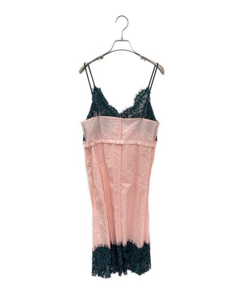 MM6 Maison Margiela（エムエムシックスメゾンマルジェラ）MM6 Maison Margiela (エムエムシックスメゾンマルジェラ) レースキャミソールワンピース ピンク サイズ:42の古着・服飾アイテム