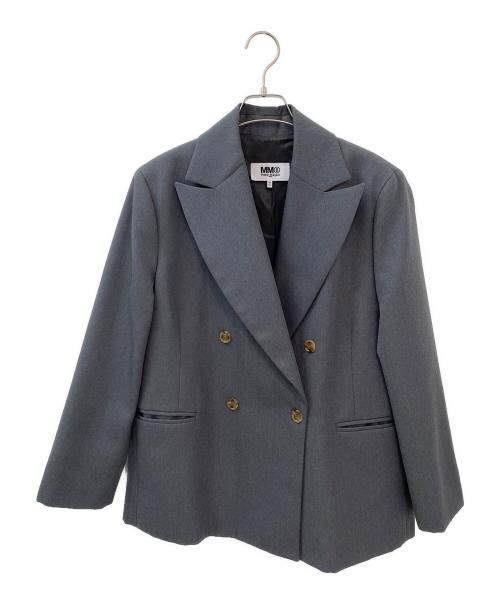MM6 Maison Margiela（エムエムシックスメゾンマルジェラ）MM6 Maison Margiela (エムエムシックスメゾンマルジェラ) ダブルテーラードジャケット グレー サイズ:38の古着・服飾アイテム