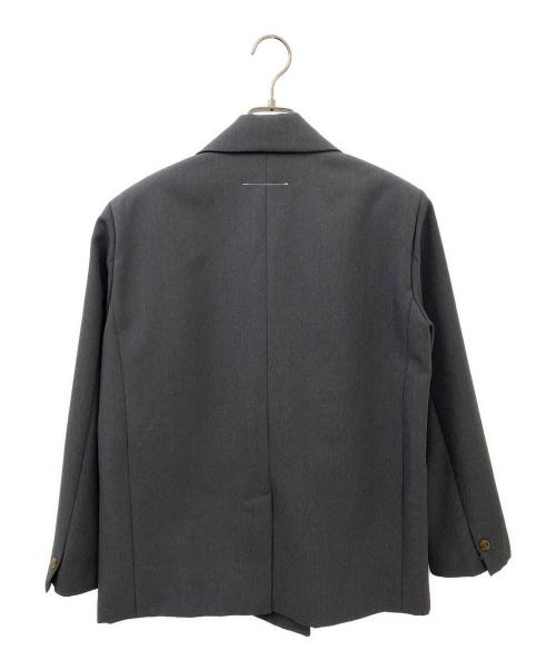 MM6 Maison Margiela（エムエムシックスメゾンマルジェラ）MM6 Maison Margiela (エムエムシックスメゾンマルジェラ) ダブルテーラードジャケット グレー サイズ:38の古着・服飾アイテム